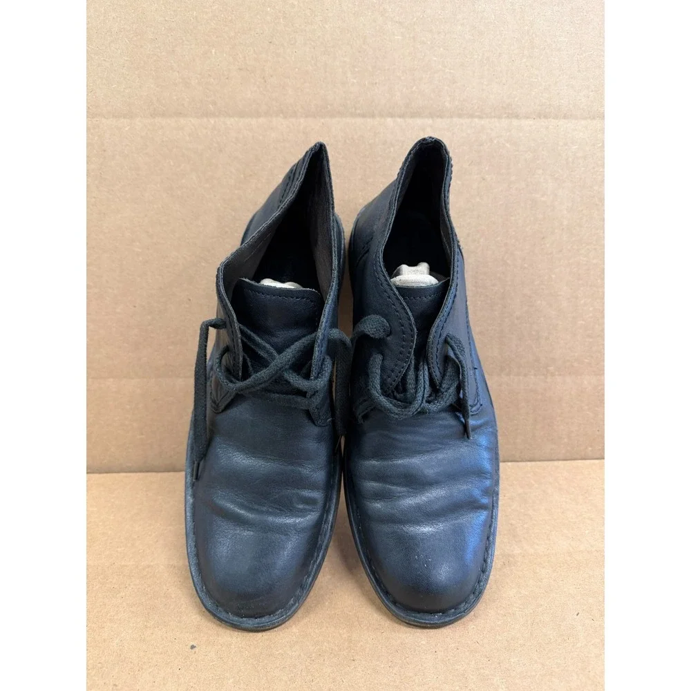 John Varvatos Hipster Leather Lace Up Chukka Boots Black Mens Size 10.5M US